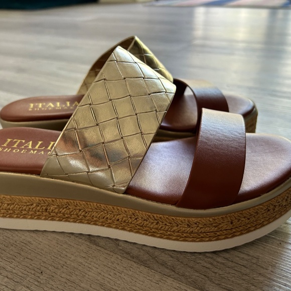 NWOB : ITALIAN SHOEMAKERS PLATFORM SANDAL - Picture 2 of 4